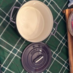 Martha Stewart 6QT Purple Cast Iron Dutch Oven